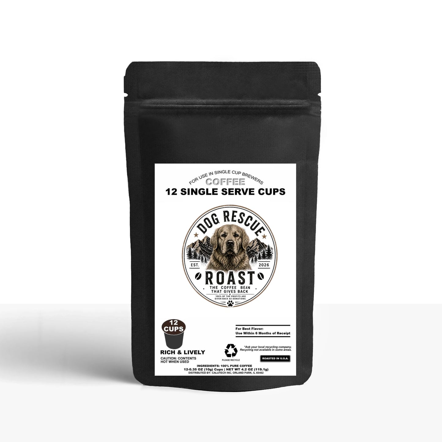 12 Pack Single Serve Coffee Capsules